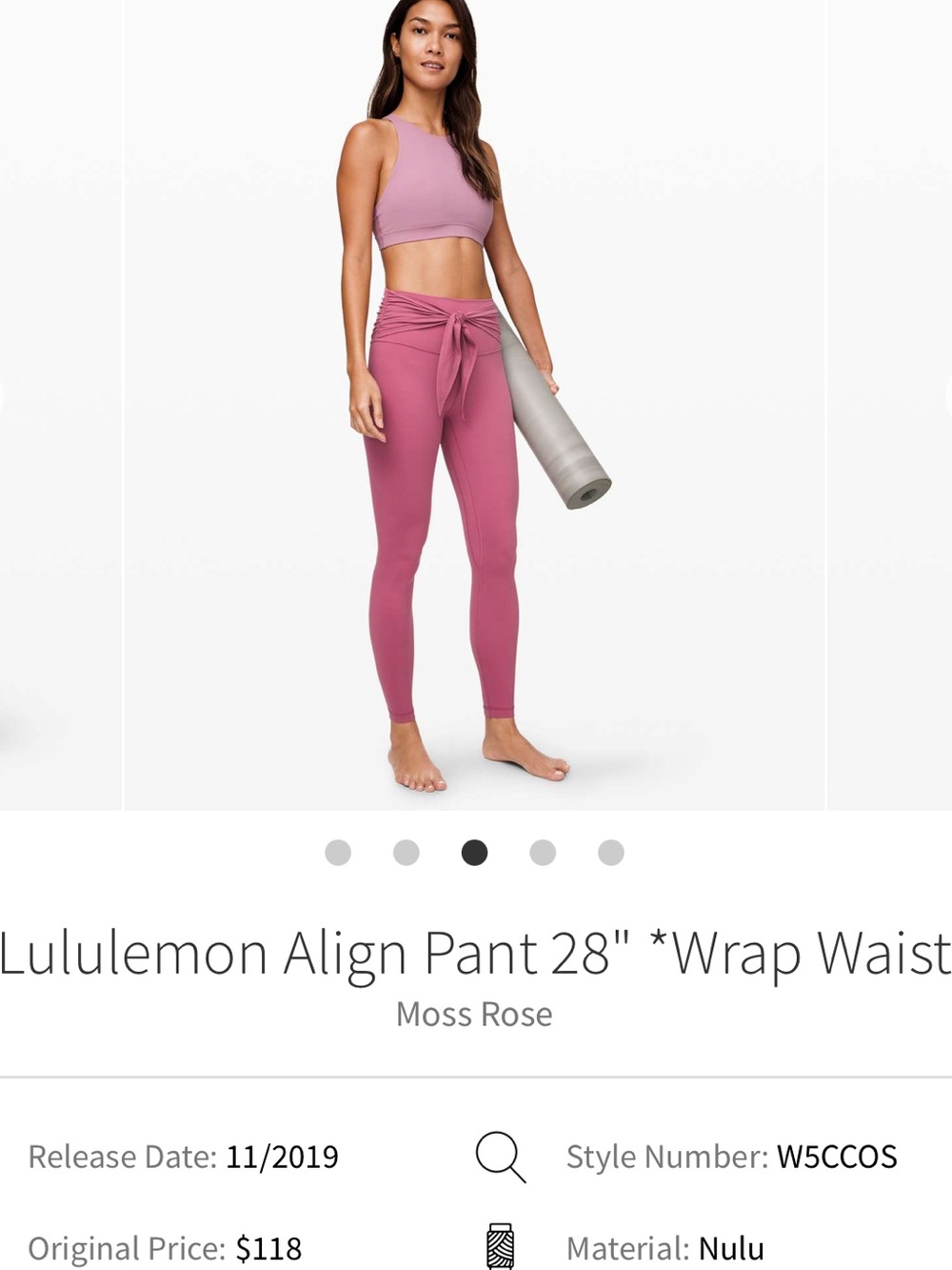 Lululemon align leggings wrap waist - Picture 1 of 3